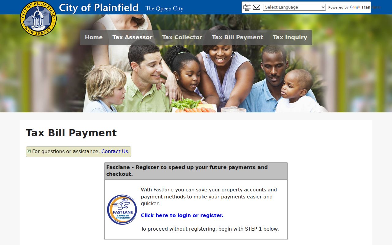 Plainfield residents directory tax-bill search by address, block and lot