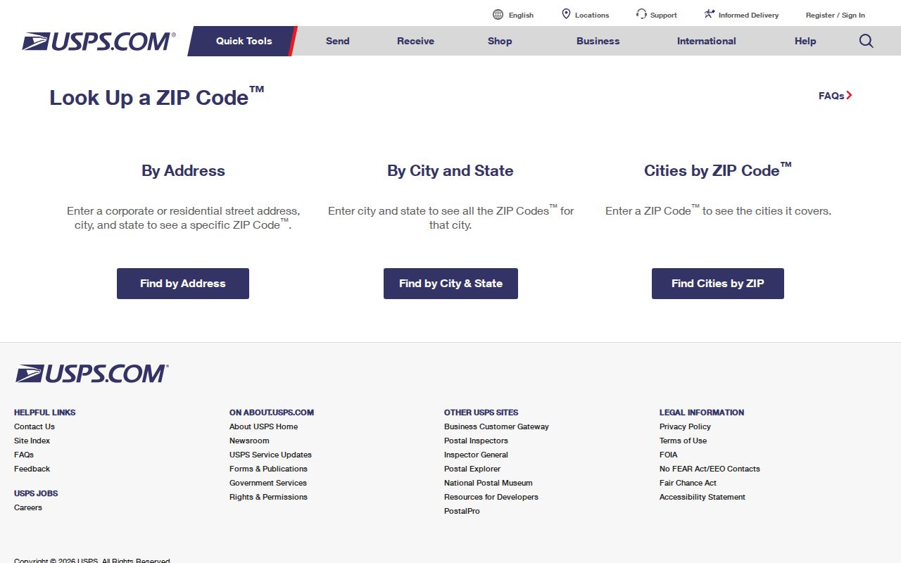 Plainfield ZIP code directory reference showing the USPS exact-address ZIP lookup